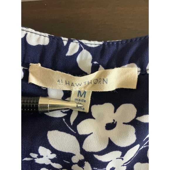 41 Hawthorn Dress Women's Medium Floral Sleeveless Tie Waist Casual Summer Dress - Picture 4 of 8